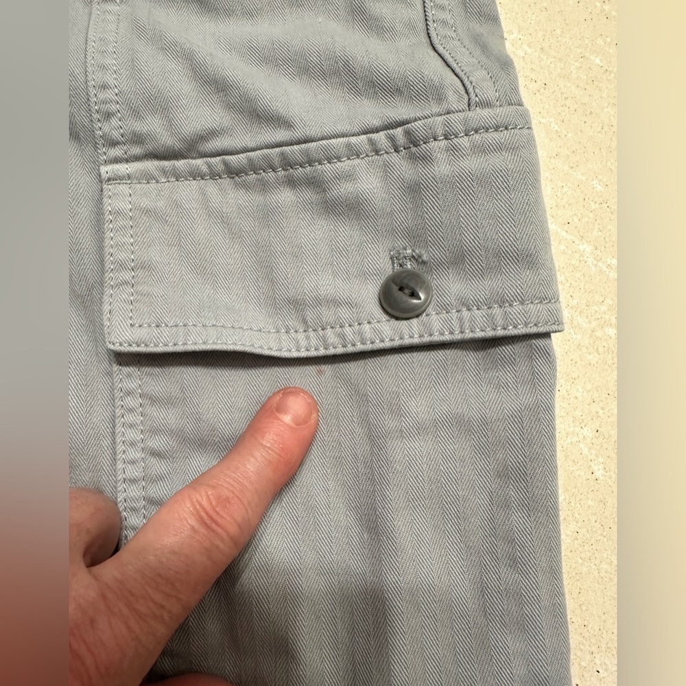 Madewell Garment-Dyed '90s Straight Cargo Pant size 30 in solstice gray! - Picture 6 of 10